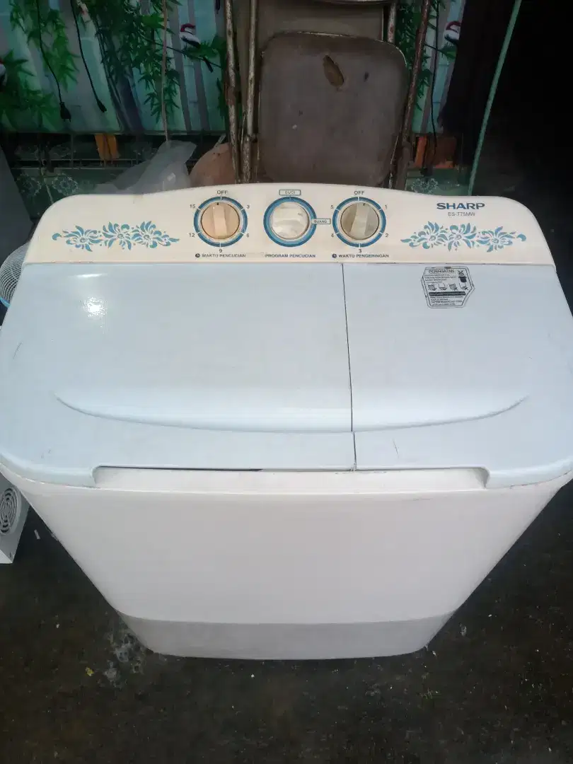 Mesin cuci sharp 2 tabung 7kg