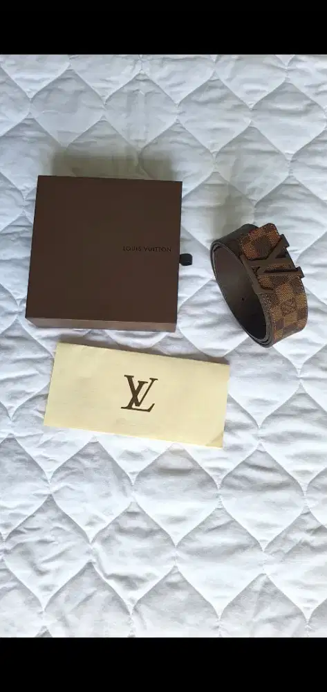 Louis vuitton lv leather belt original size 95 / ikat pinggang gucci