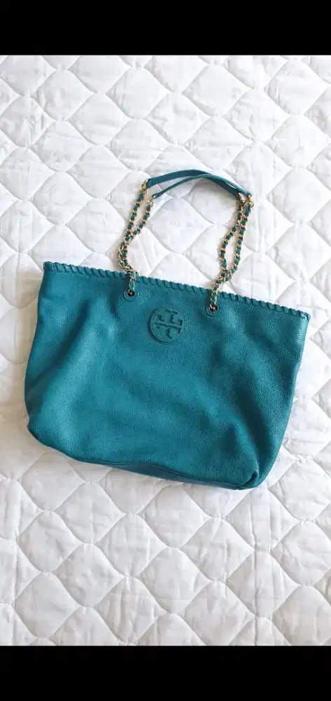 Tory burch leather tote hand bag original tas kulit / kate spade bonia