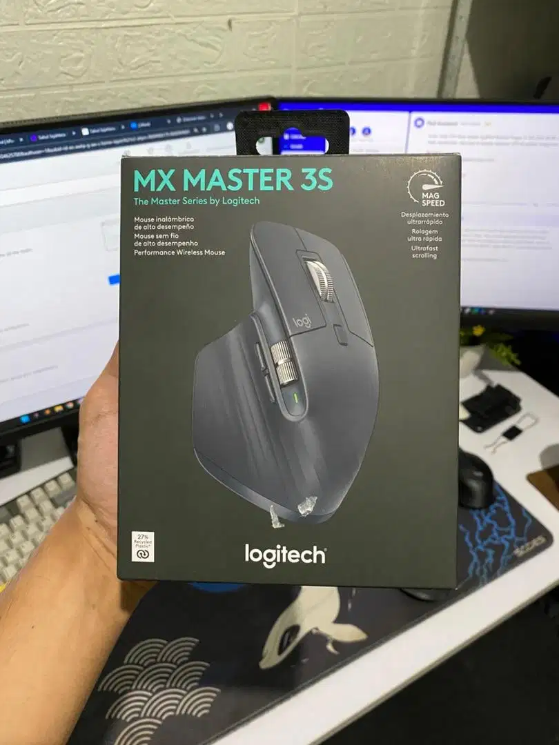 Logitech MX Master 3S Graphite - Mulus Like New, Garansi Resmi