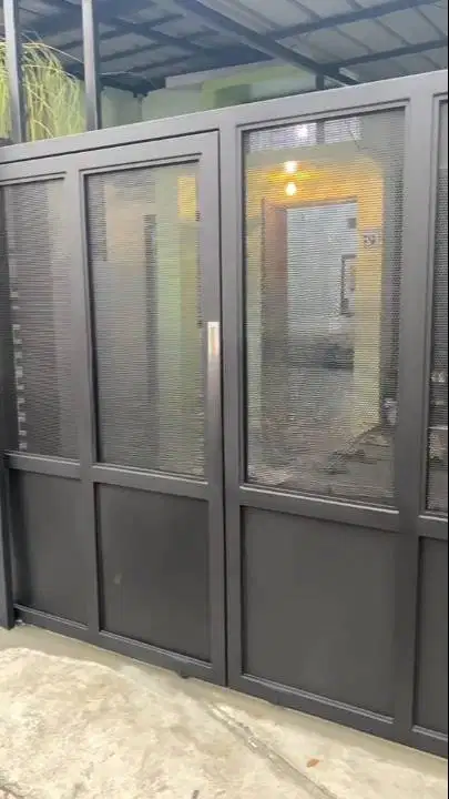 pagar rumah murah bahan plat perforated