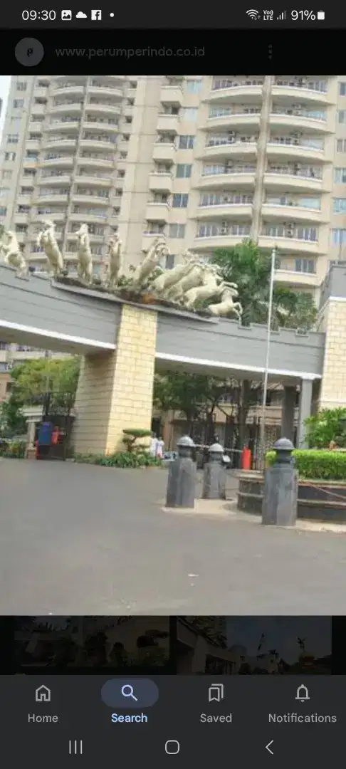 Apartment paladian park full furnished