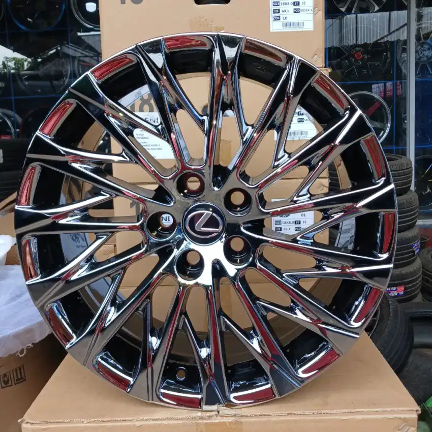Velg original lexus lm350 rep ring 18 pcd 5x114,3 ET 35 blackchrome