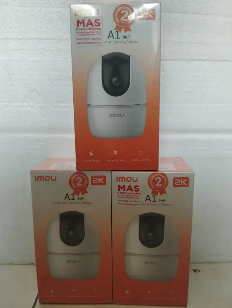 IMOU Rangger A1 3MP
Resolusi 3MP H.265