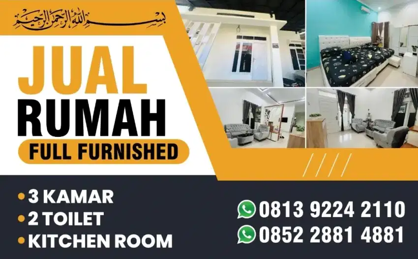 BISMILLAH, JUAL RUMAH FULL FURNISHED DI BANJARMASIN