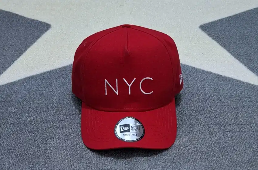 Topi merah new era NYC original second bekas