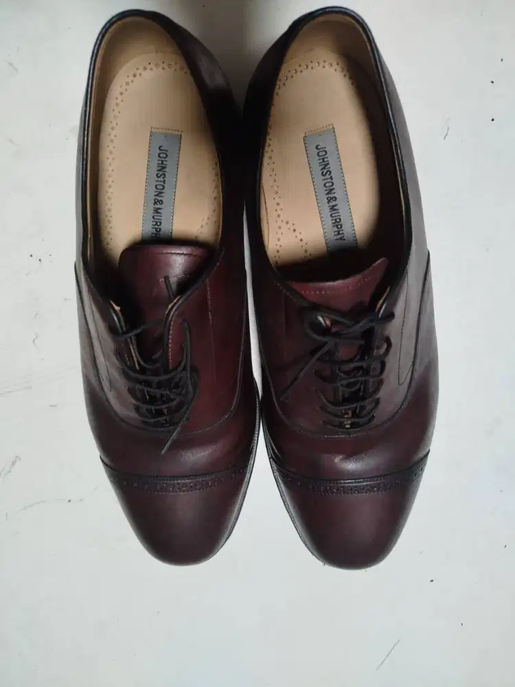 Sepatu Johnston & Murphy Burgundy ORI