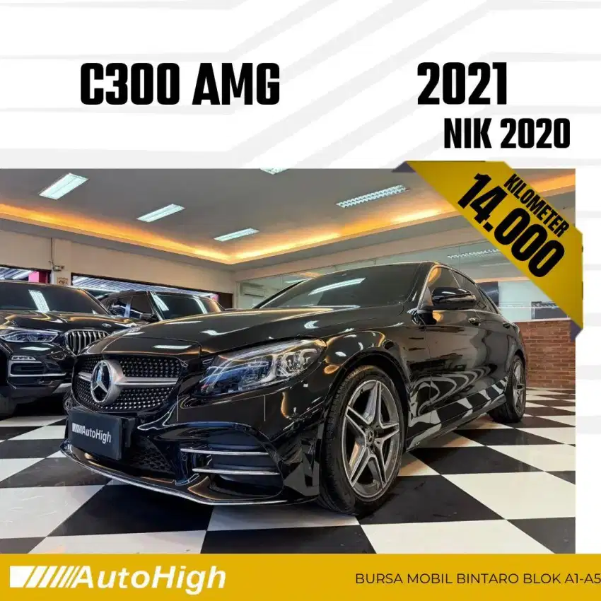 DP10% [Km14.000] C300 AMG 2020 Black Reg 2019 #AUTOHIGH