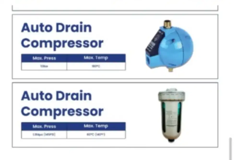 ECO DRAIN TANGKI KOMPRESOR AIR DRYER FILTER