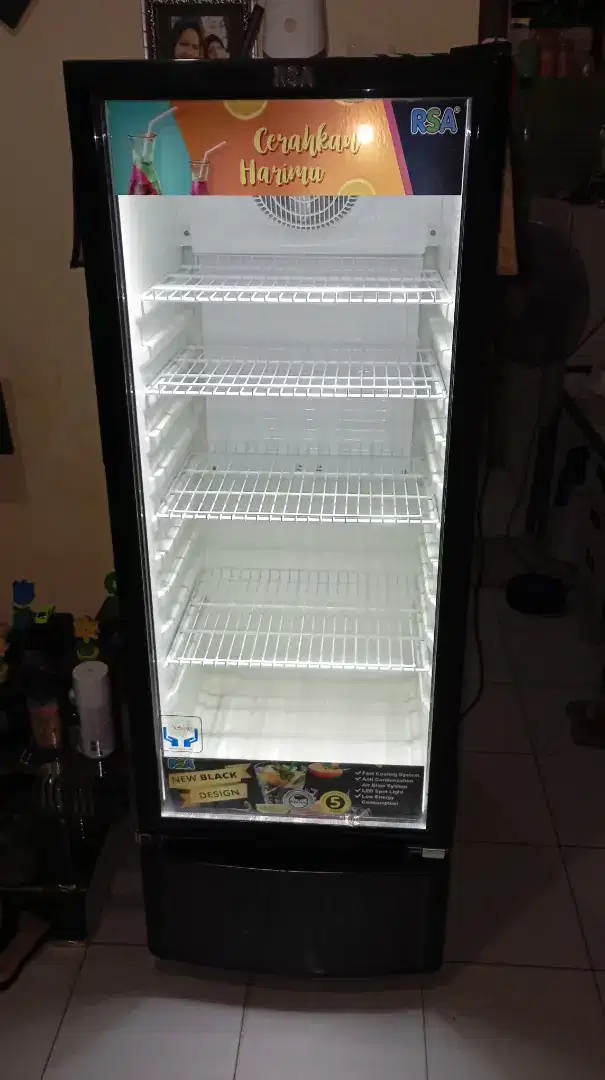 Showcase RSA pendingin minuman/ buah