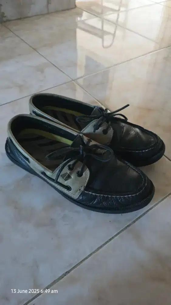 Sperry Top Sider Daytona Blackgrey Boat Shoe Original