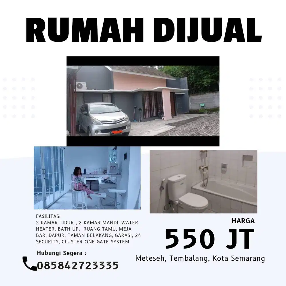 Rumah cluster Tembalang security 24jam