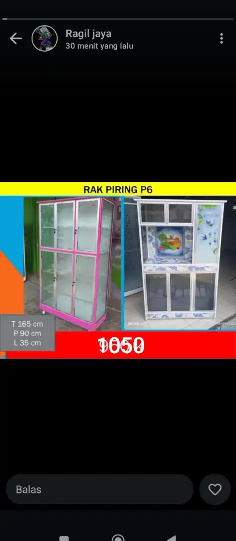 Rak piring pintu 6