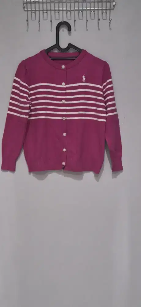 Atasan Rajut Import Warna Pink Fushia