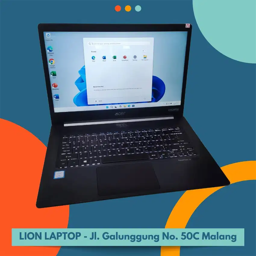 RINGAN&SLIM RAM 16GB i7 gen8 SSD 256GB Acer Travelmate X514 [13|06]