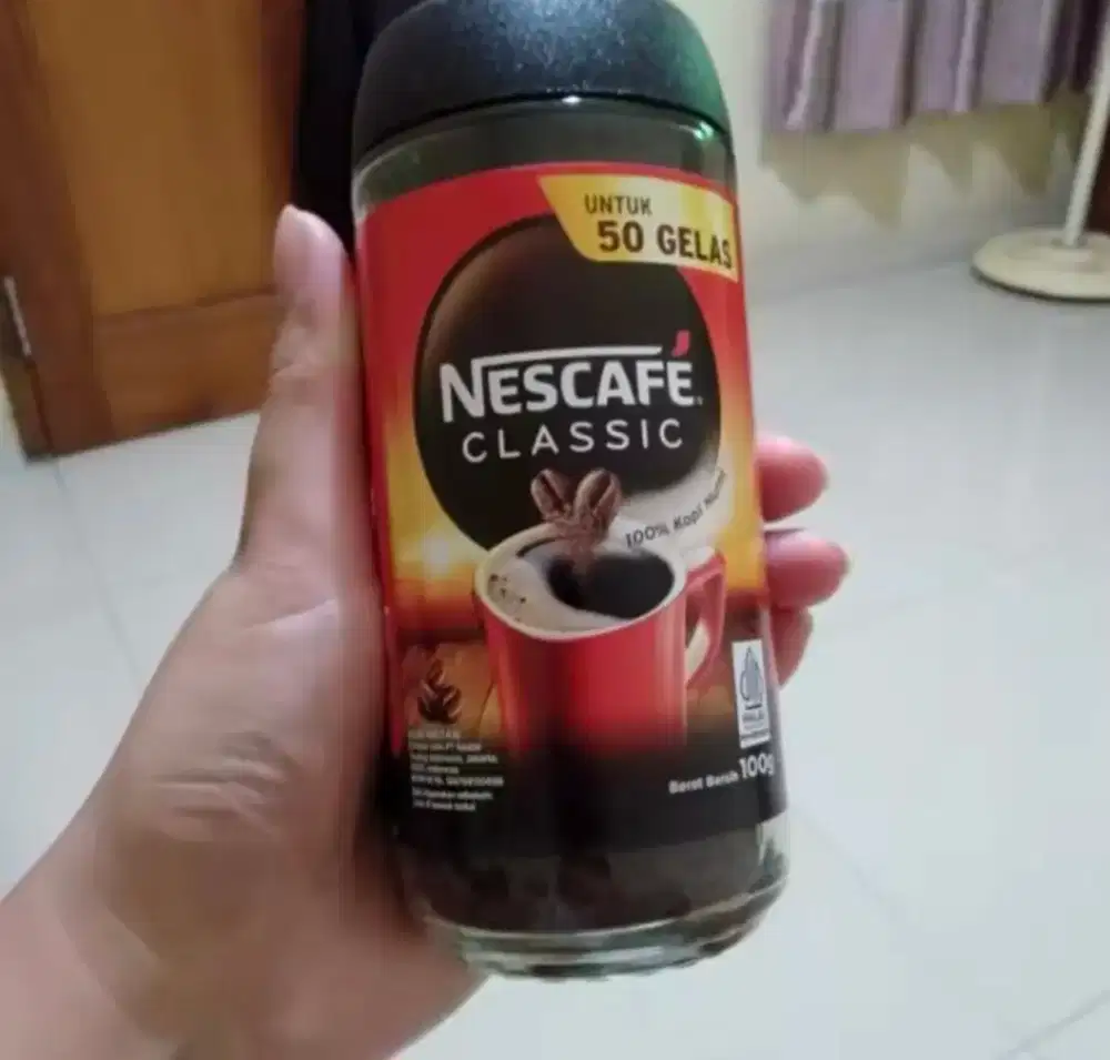 Nescafe Kopi Hitam Instan Murni Jar Botol 100 gram (PRODUK BARU)