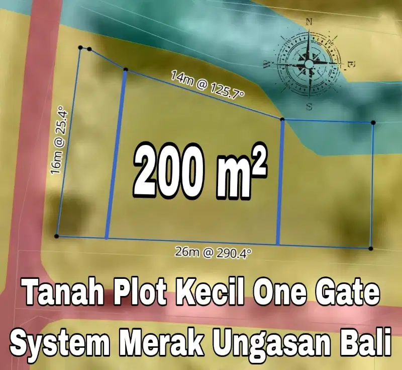 Tanah Plot Kecil One Gate Sistem Merak Ungasan