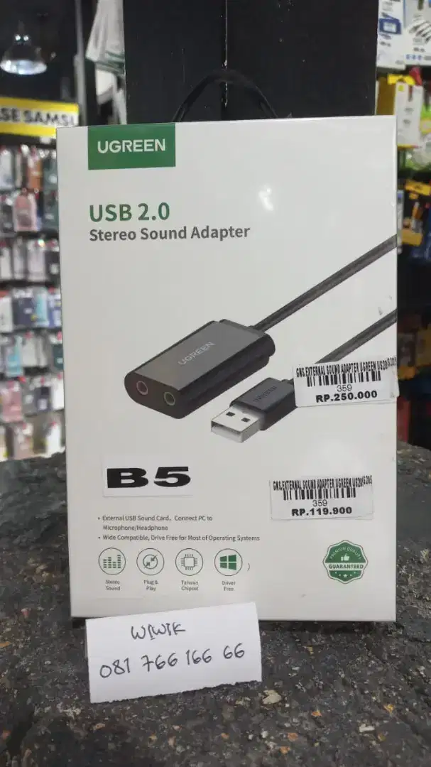 GNS. EXTERNAL SOUND ADAPTER UGREEN US 2.0