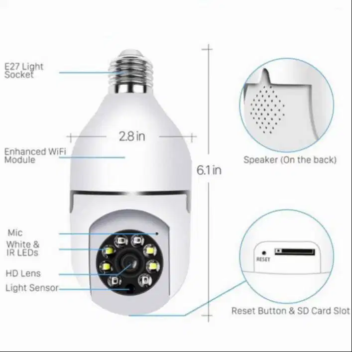 Camera cctv wifi bolham bisa berputar 360 dan pantau HP