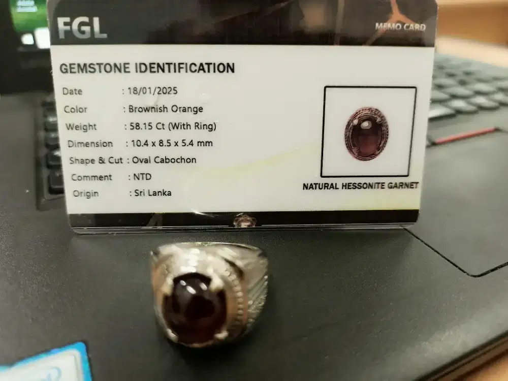 Cincin Garnet Natural
