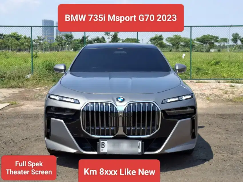 BMW 735i M Sport G70 2023 Full Spek Theater Screen