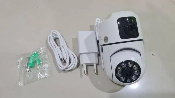 CAMERA CCTV WIFI DUA KAMERA DALAM SATU CCTV DAN DAPAT PANTAU DARI HP
