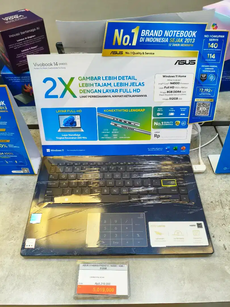 [Bisa Cicilan] Asus Vivobook 14 A1400, Gratis Hingga 2x Cicilan