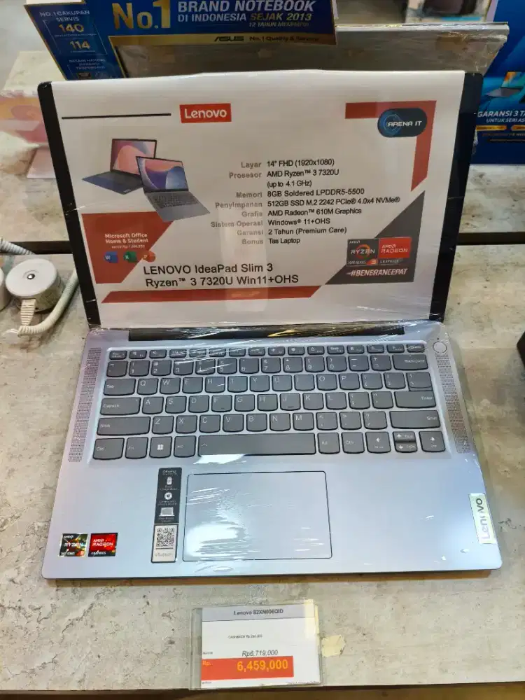 [Bisa Cicilan] Lenovo IdeaPad Slim 3 82XN006QID, Gratis 2x Cicilan