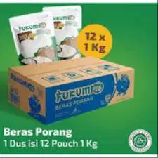 Fukumi Beras Porang 1kg 1dus