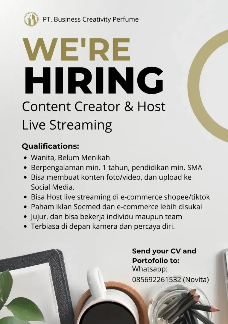 Content Creator & Host Live Streaming