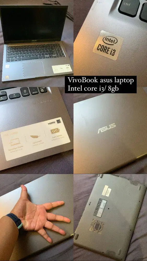 Laptop vivobook asus laptop intel core i3