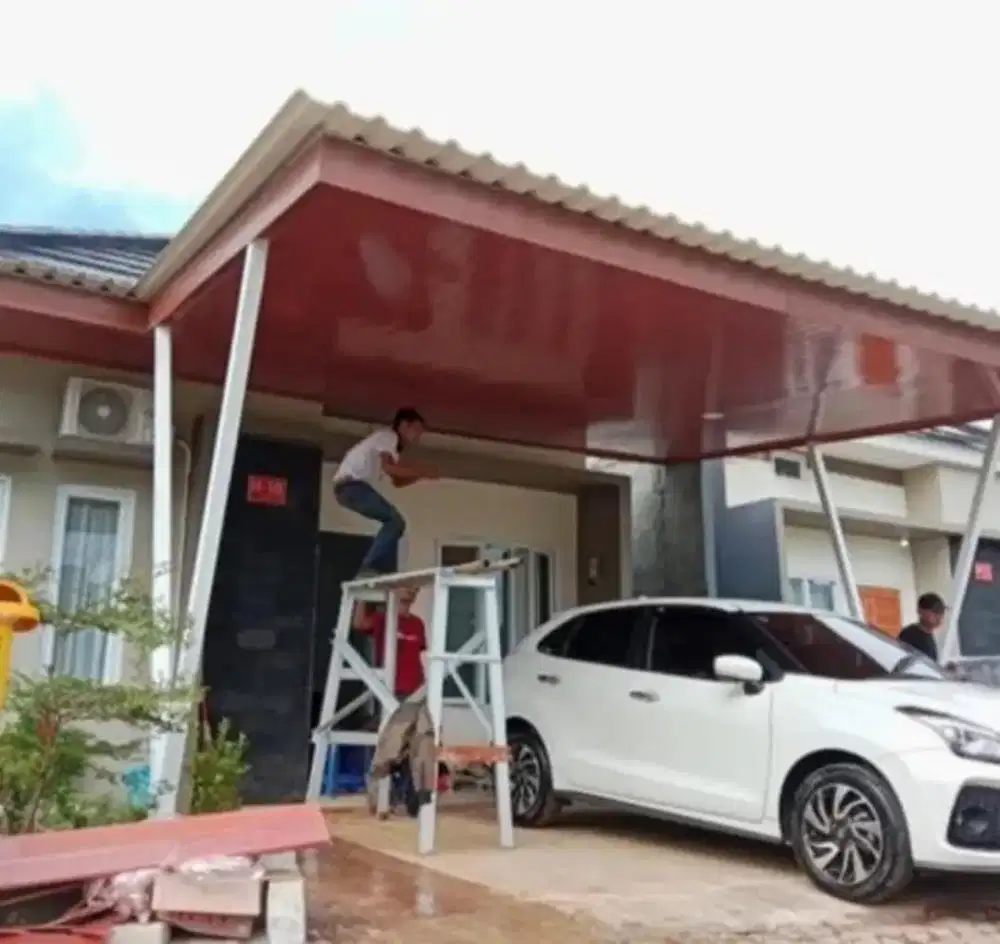 Pemasangan kanopi baja ringan