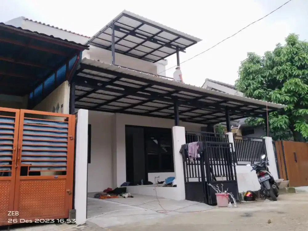 Pemasangan kanopi baja ringan