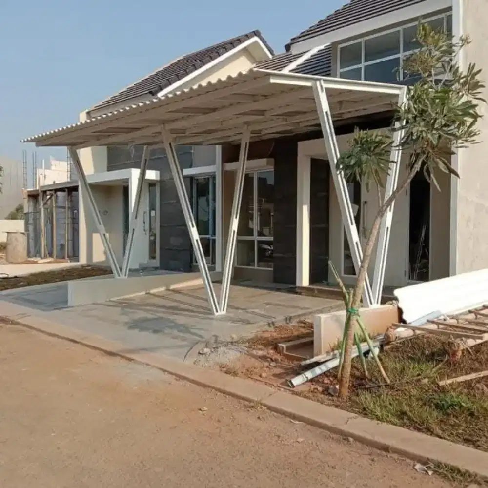 Pemasangan kanopi baja ringan