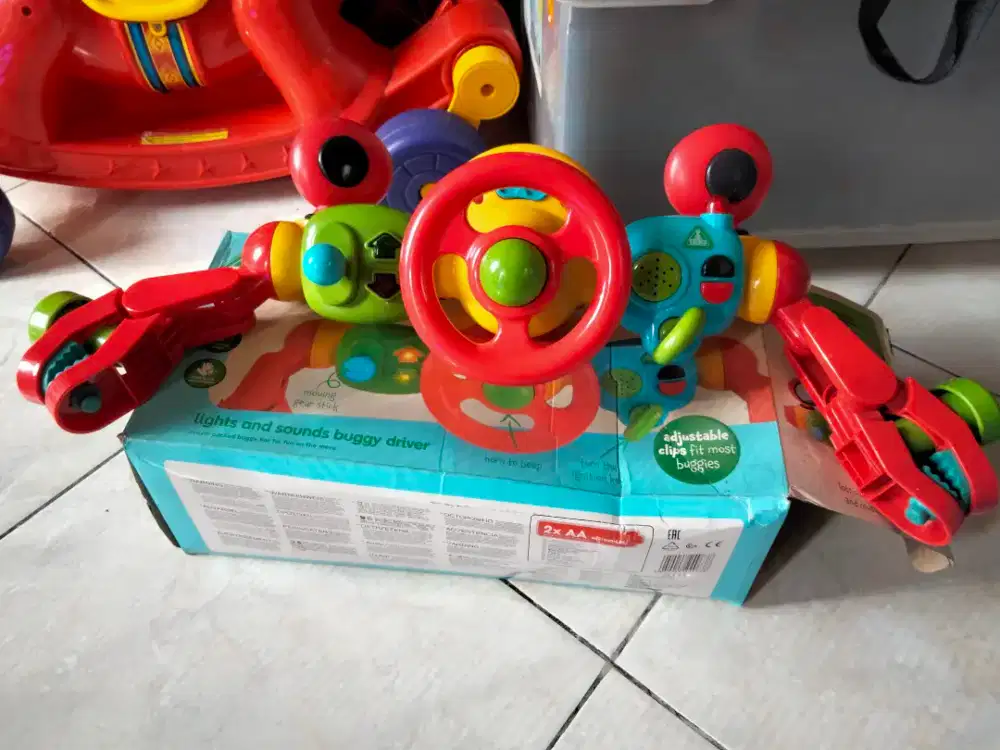 Jual cepat ELC Setir mobil Baby-lights n sounds buggy driver