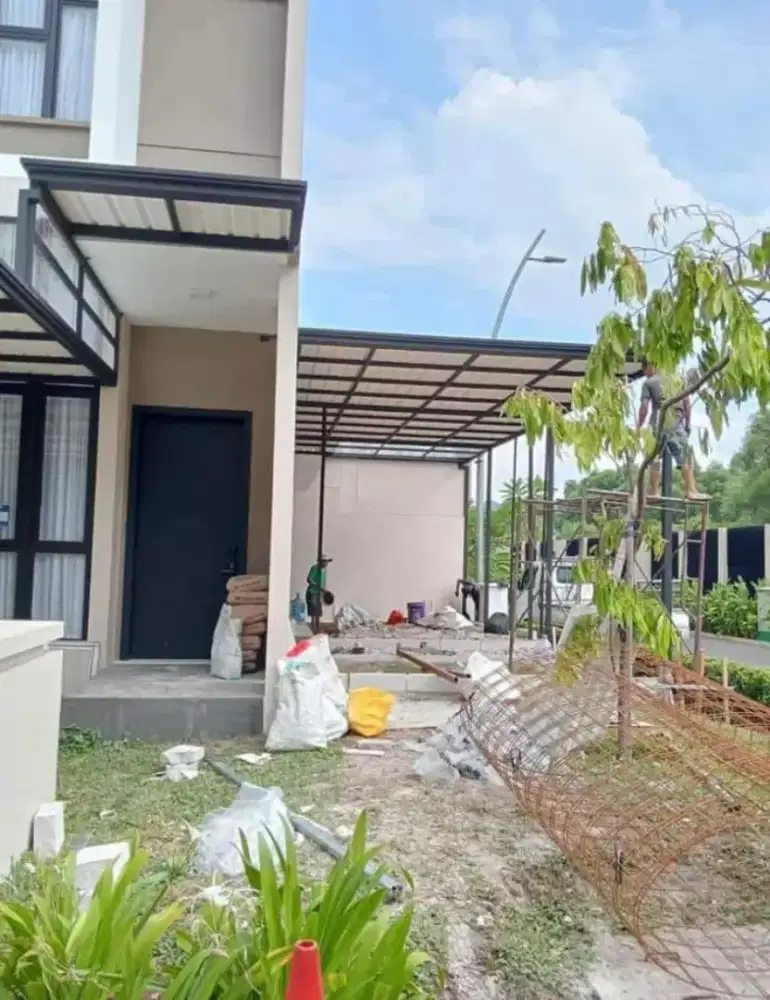 Pemasangan kanopi baja ringan