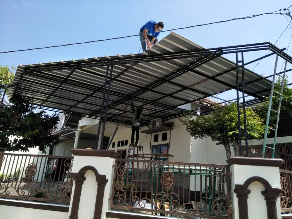 Kanopi minimalis modern terbaru