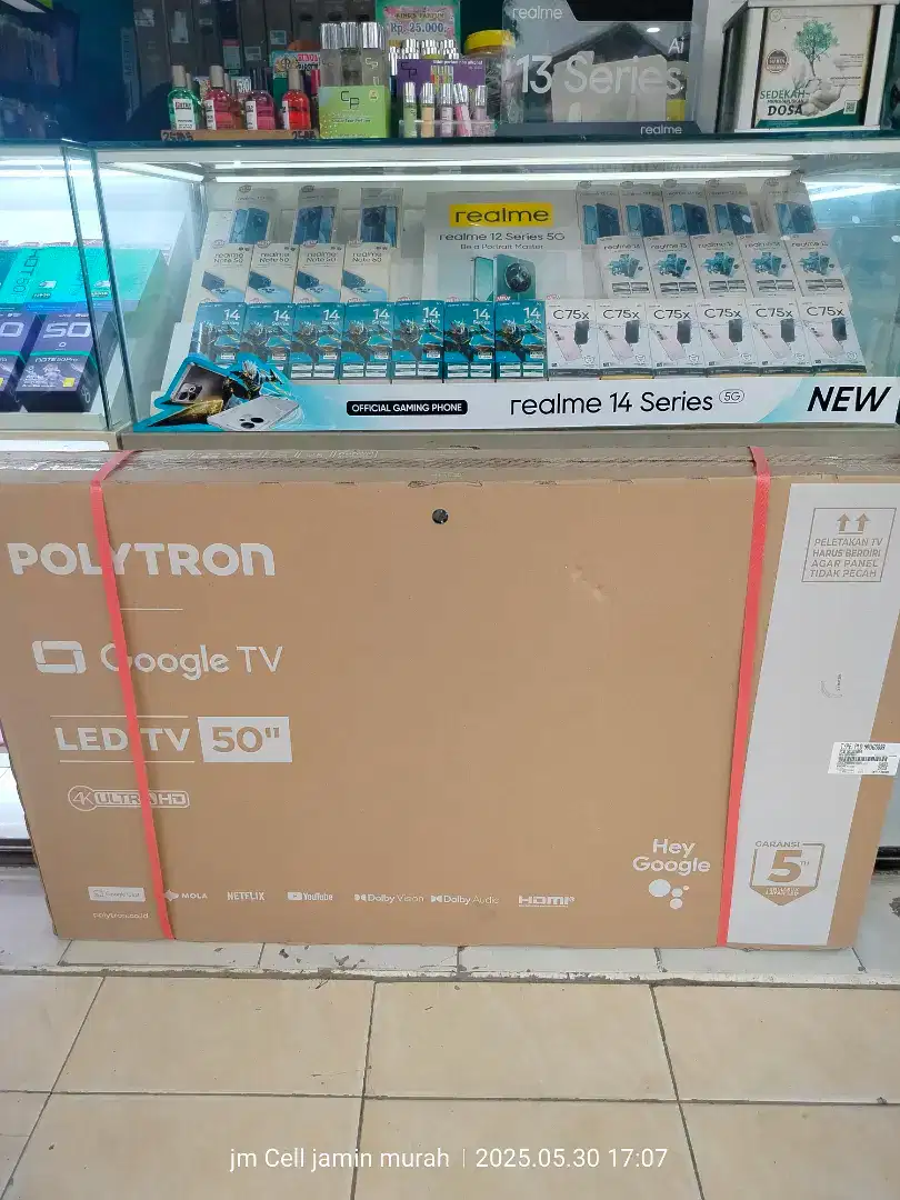 Tv Polytron 50 inch google tv baru