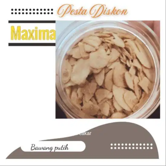 Bawang Putih Goreng Premium 500 - 1 Kg Fresh Homemade Bu Je - 500gr