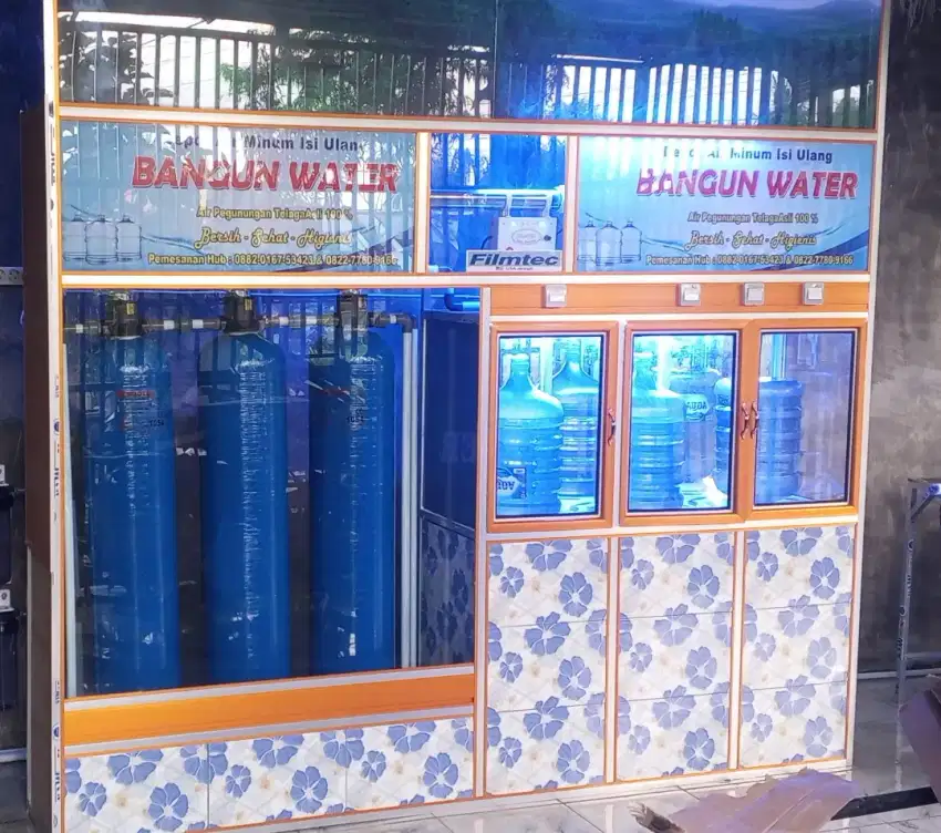 Jual depot air minum isi ulang, berbagai tipe