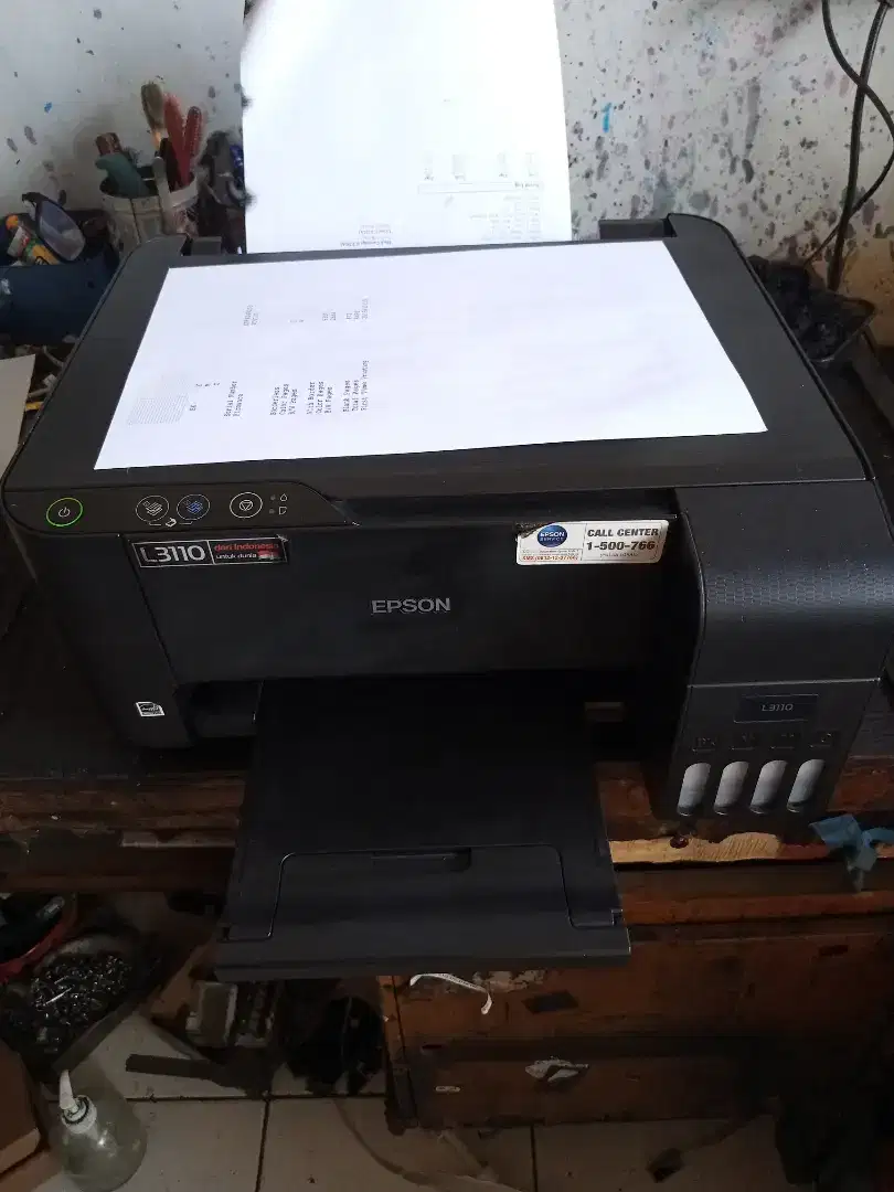 printer Epson l3110 print scan copy all in one nozzle full