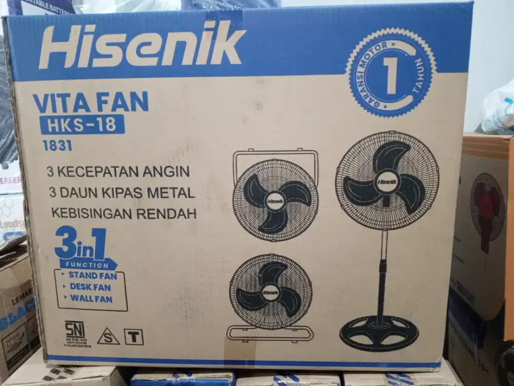 Kipas angin hisenik 3in1. Baru