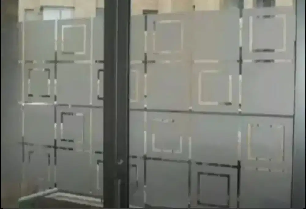 Dengan stiker Sanblas dan Stiker Kaca Film kamar tidur seperti cantik