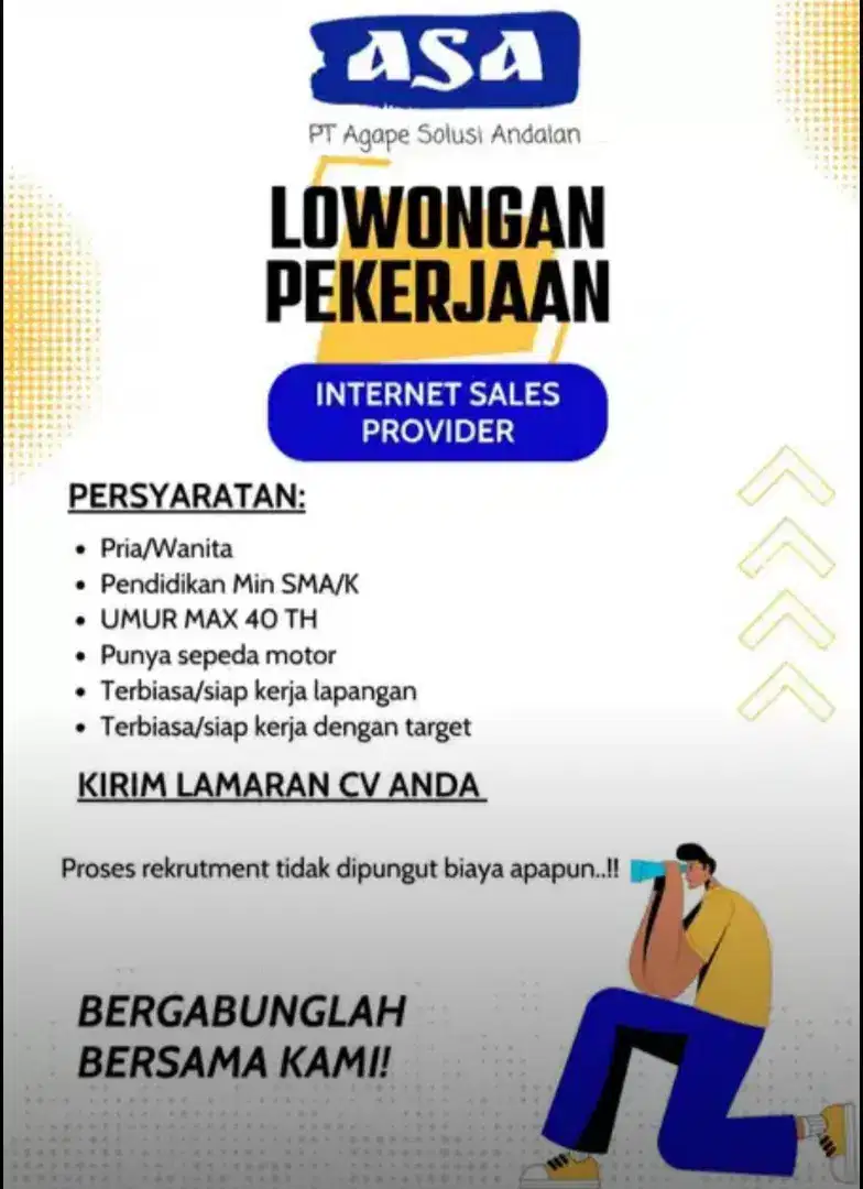SALES INTERNET PROVIDER - MAJALENGKA