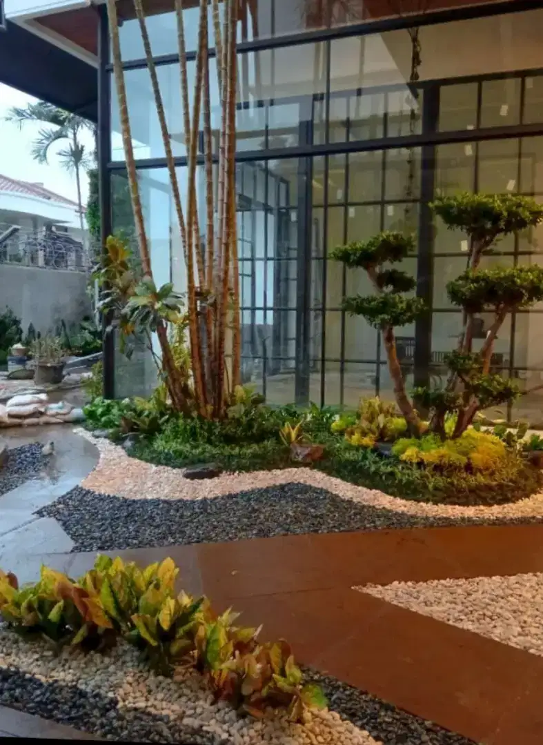 Pembuatan taman minimaliss outdoor