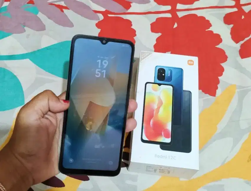 Redmi 12c ram 4+4/64 Fullset Mulus Nomines