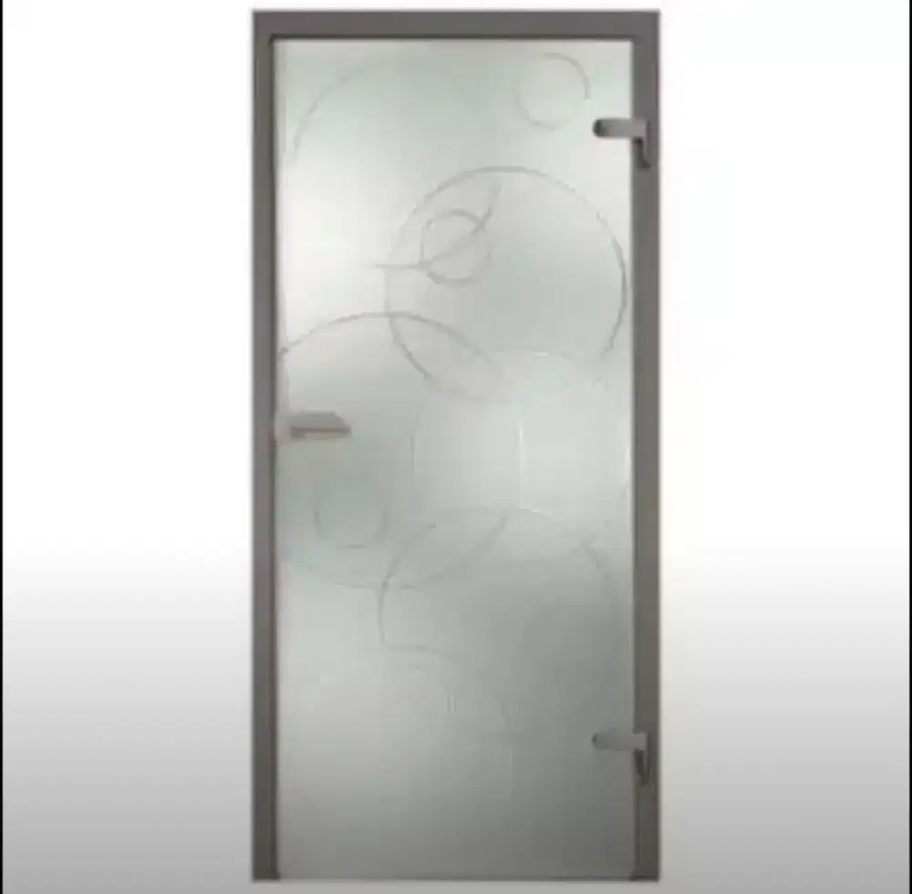 Rumah kaca menawan pasang stiker sanblas cutting ada kaca film