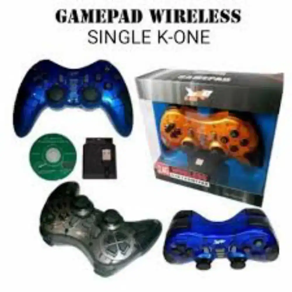 Gamepad wireless u/komputer dan PlayStation