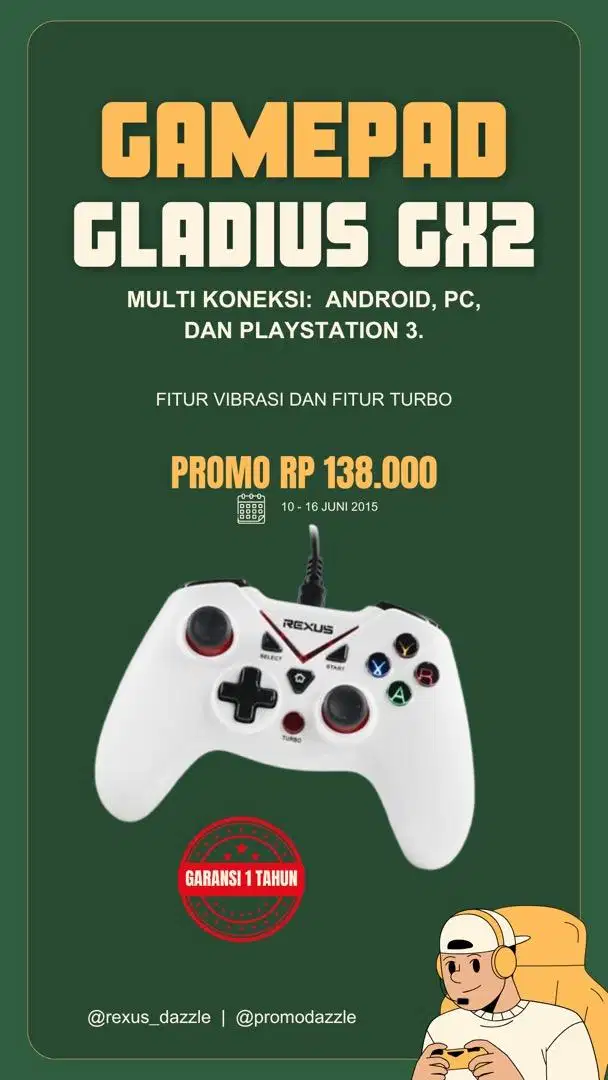 Joystick rexus gladius GX2