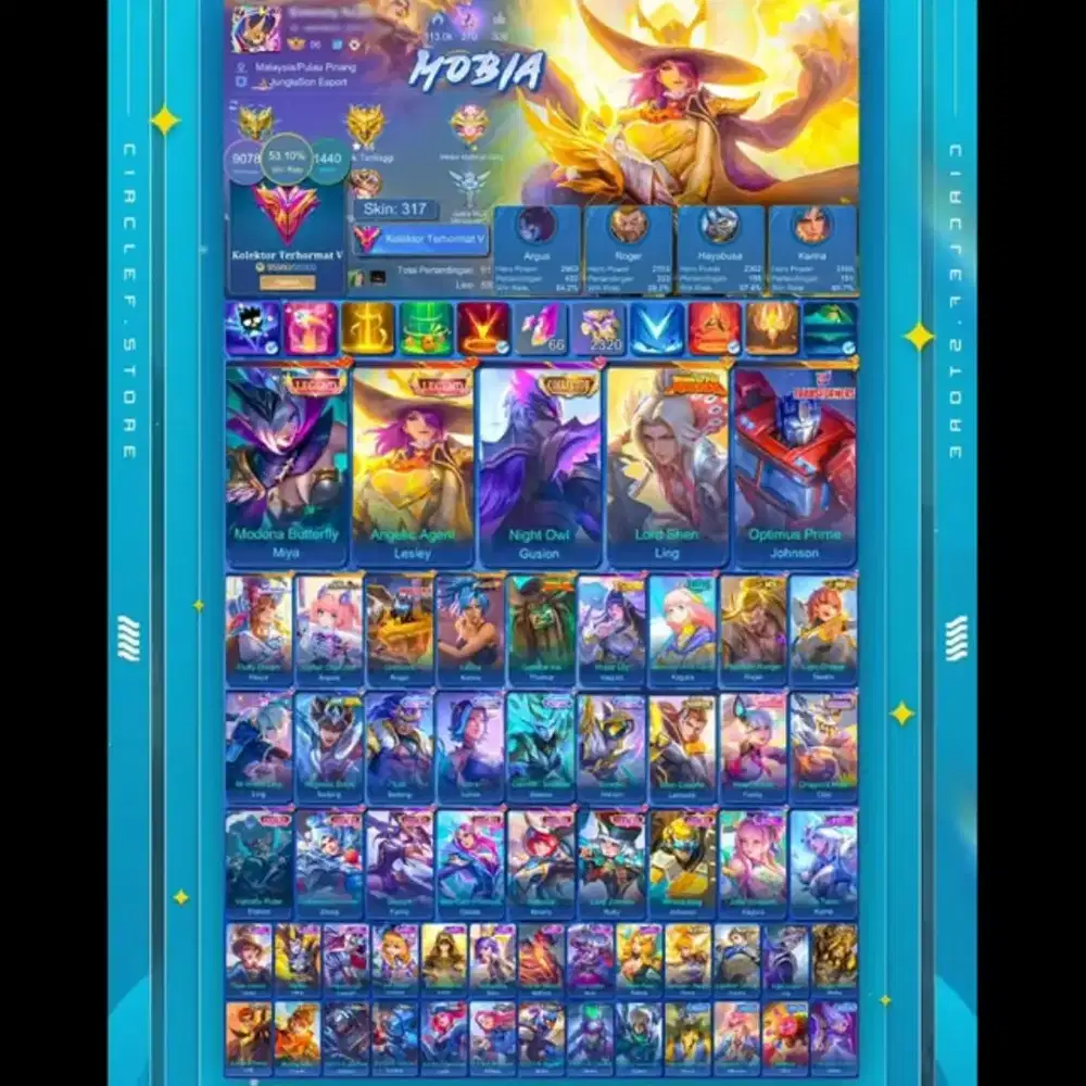 JUAL AKUN MOBILE LEGEND